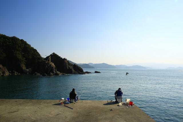 矢櫃漁港の風景
