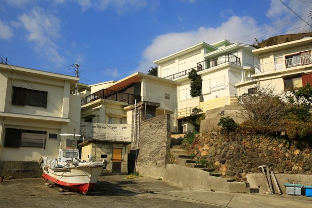 矢櫃漁港の風景