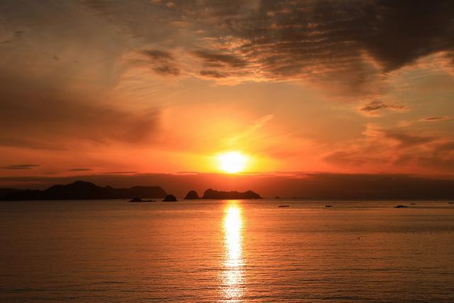 県道20号線からの夕景