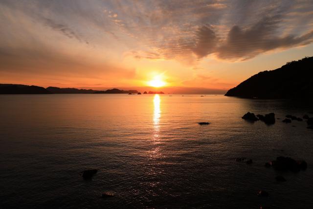 県道20号線からの夕景