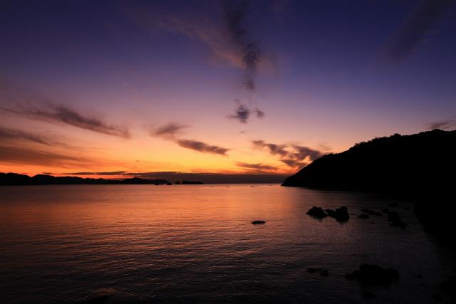 県道20号線からの夕景