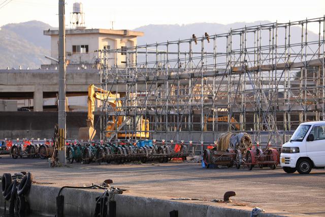 浜のうたせ建設中