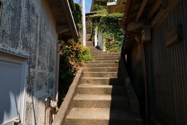 矢櫃集落の風景。