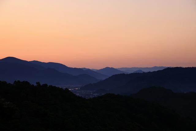 みかん海道からの朝景。